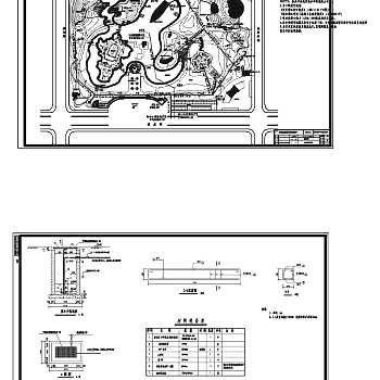 集水井构造图及排水污水管道CAD图纸