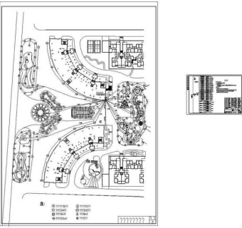公园施工套图园林配电图CAD图纸