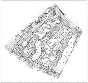 公园景观公园地形CAD图纸