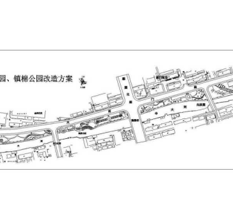 公园景观改造向辰园r14CAD图纸