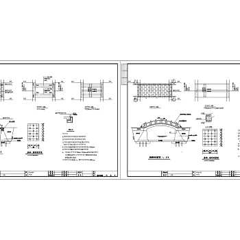 公园景观改造桥CAD图纸