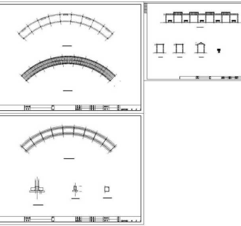 公园景观改造环廊CAD图纸