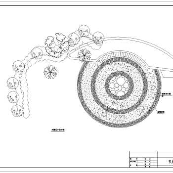 公园景观规划设计节点图CAD图纸