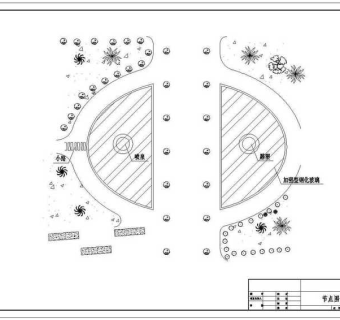 公园景观规划设计节点图CAD图纸