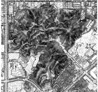 公园景观设计地形CAD图纸