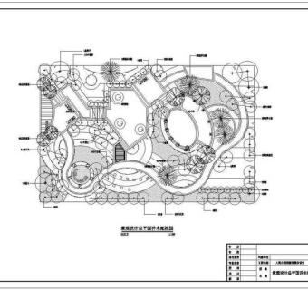 园林花卉博览会CD05总平面乔木CAD图
