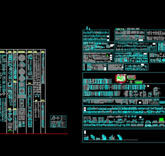室内设计实用CAD超级平立面图库
