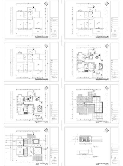 简约风格室内设计整套方案户型平面效果cad图