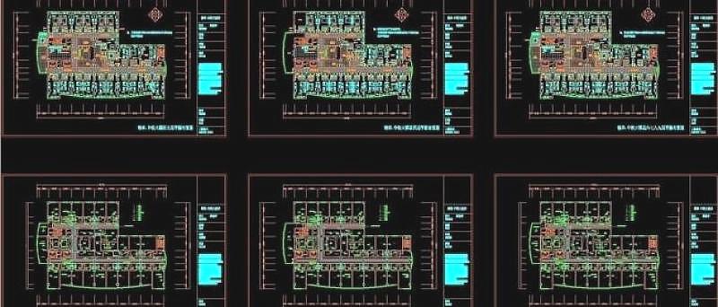 五星级酒店cad施工图图片