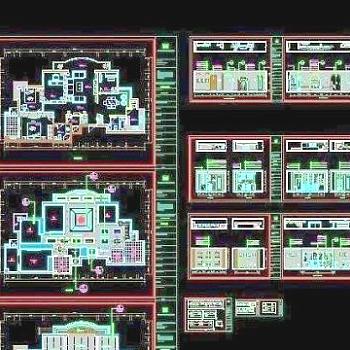 欧式家装cad施工图图片