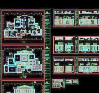 欧式家装cad施工图图片
