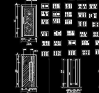 常用cad门图库图片