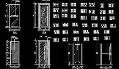 常用cad门图库图片