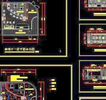 CAD咖啡厅（含目录，7张图纸）