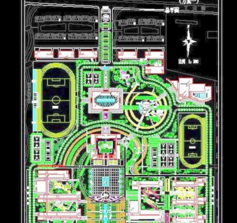 CAD校园规划图纸