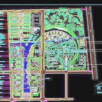 CAD学校园规划图纸