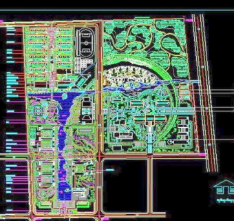 CAD学校园规划图纸