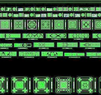 传统雕花CAD图大全