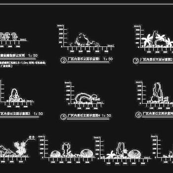 园林景观石CAD素材3D模型