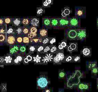 CAD植物常用平面图