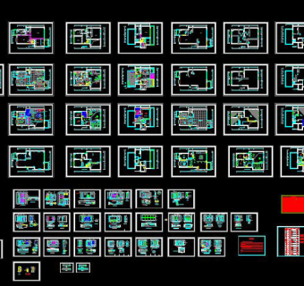 别墅施工图CAD平面图