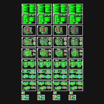 全套别墅CAD施工图