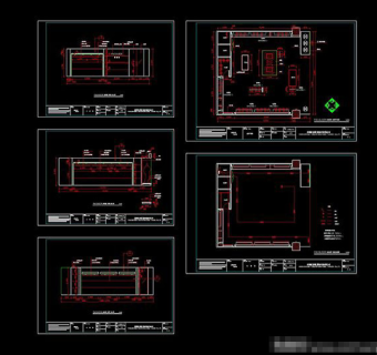 服装店CAD施工图平面图