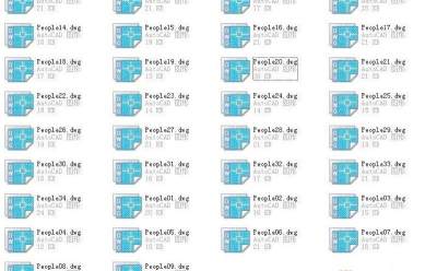 建筑CAD常用千种图块之人物剪影