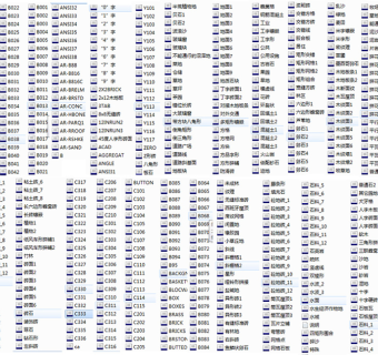 CAD填充图案大全3D模型