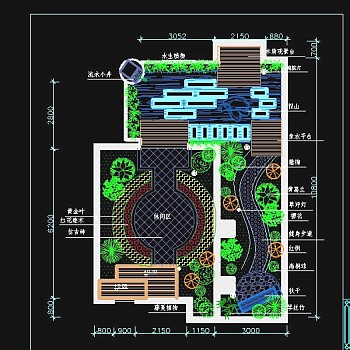 花园CAD平面图3D模型