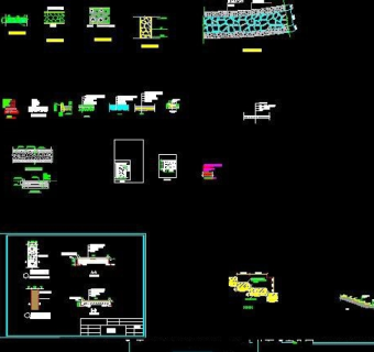 公园铺装CAD素材