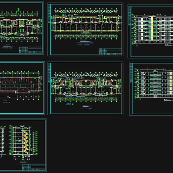 六层住宅cad施工图