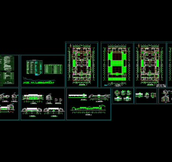 四合院cad建施图