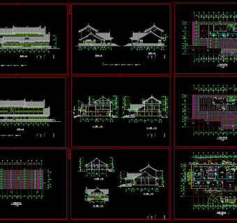 太湖古建筑cad图纸