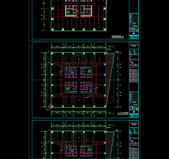标准层喷淋cad图纸