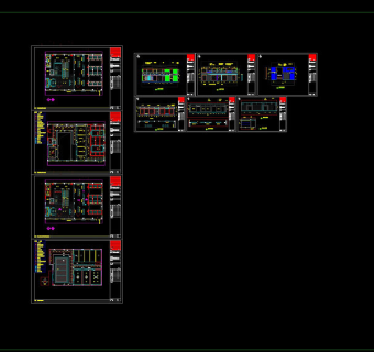 一楼大厅及展厅cad图纸3D模型