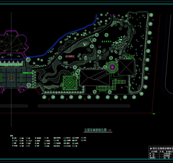 东南部园林cad图纸