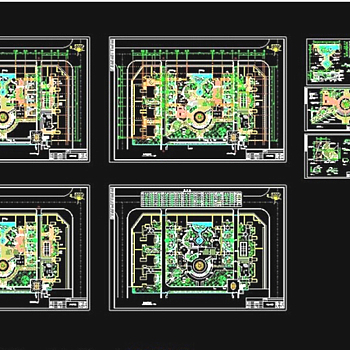 园林广场CAD图纸