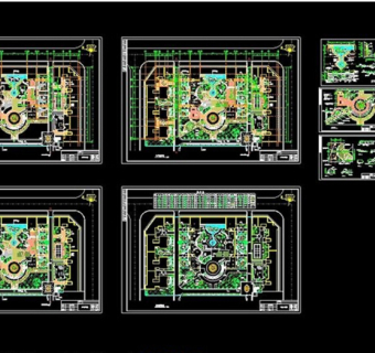 园林广场CAD图纸