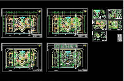 园林广场CAD图纸