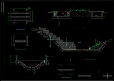 步石做法详图cad图纸