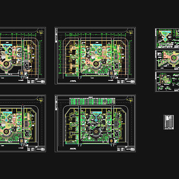 某休闲公园园林景观cad图纸3D模型