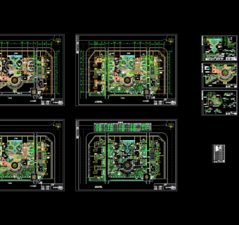 某休闲公园园林景观cad图纸3D模型