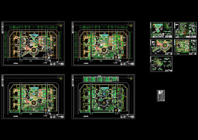 某休闲公园园林景观cad图纸3D模型