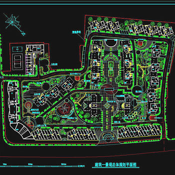 某小区cad景观图纸