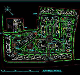 某小区cad景观图纸