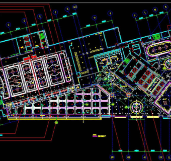 三楼吊顶cad图纸