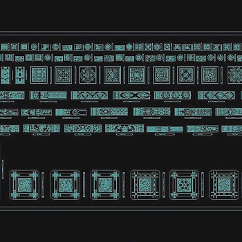 中式雕花图库大全CAD图