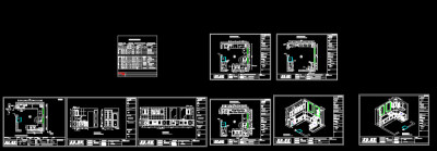 金的园整体厨房cad设计方案下载