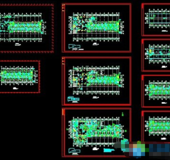 九层假日酒店全套施工图CAD图纸下载